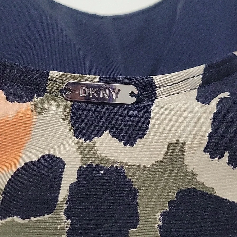 DKNY  Navy Leopard Print  One Piece Swimsuit 12